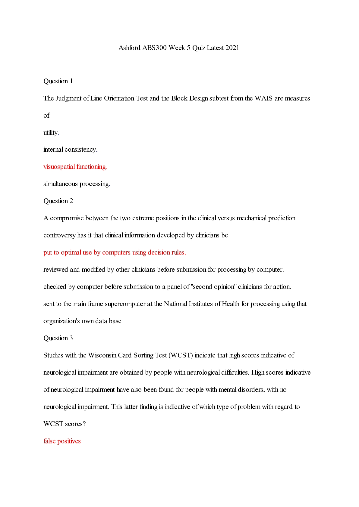 Preview of Ashford ABS300 Week 5 Quiz Latest 2021/Ashford ABS300 Week 5 Quiz Latest 2021